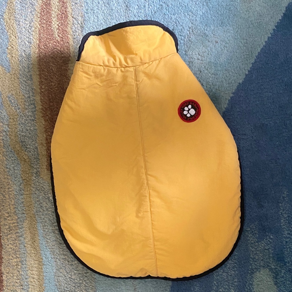Yellow Dog Jacket with Paw Patch